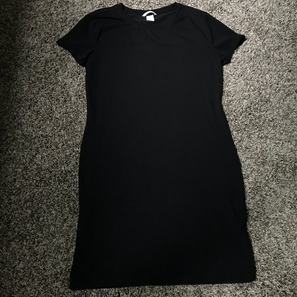 Mini Black T-shirt Dress